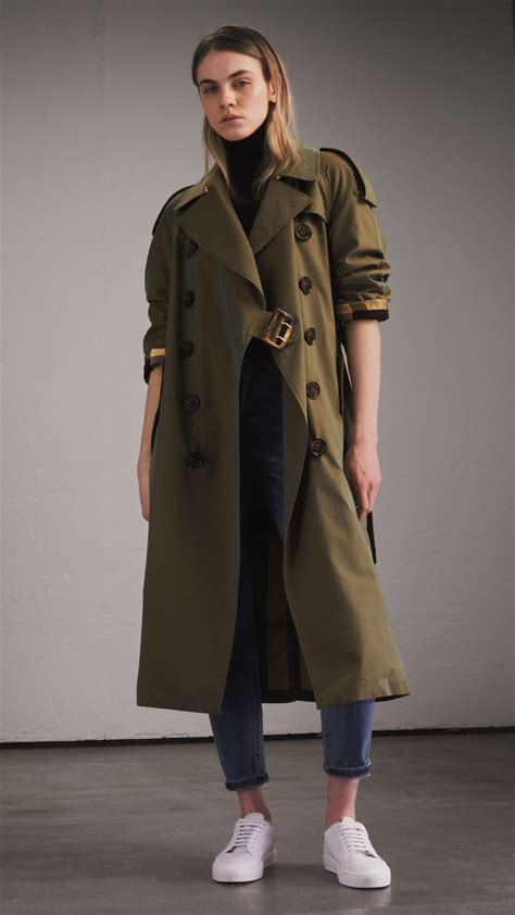 burberry watford olive coat|Burberry trench coat women.